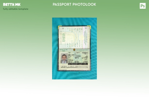 модерен стил Ирак нов пасош сегашна слика за шаблон